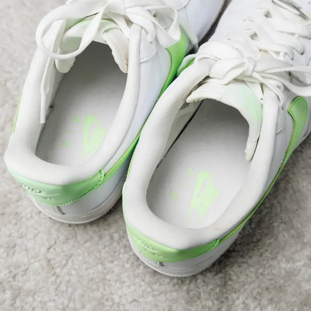 Nike Air Force 1 07 Next Nature White Lime Blast Sneakers Womens 9.5 DD8959-114